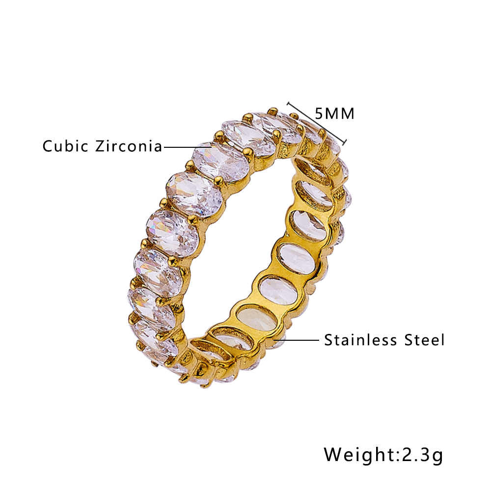 Bague classique en émail inoxydable de plusieurs tailles, offre spéciale