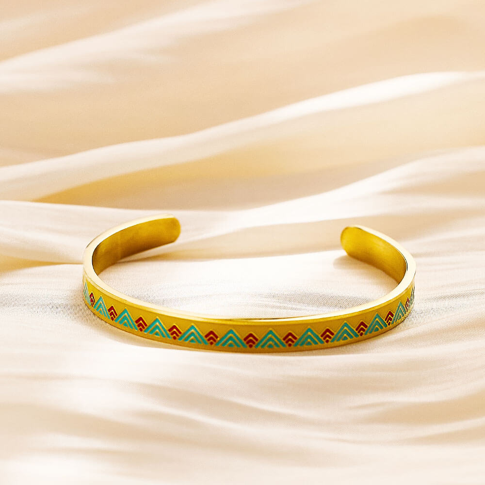 Edelstahl 18K vergoldet klassisches wasserdichtes Retro-Armband
