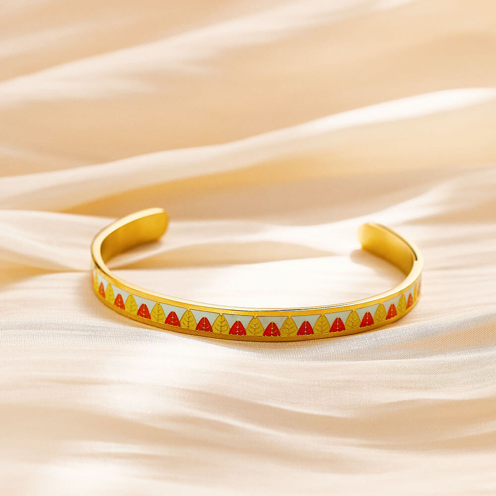 Edelstahl 18K vergoldet klassisches wasserdichtes Retro-Armband
