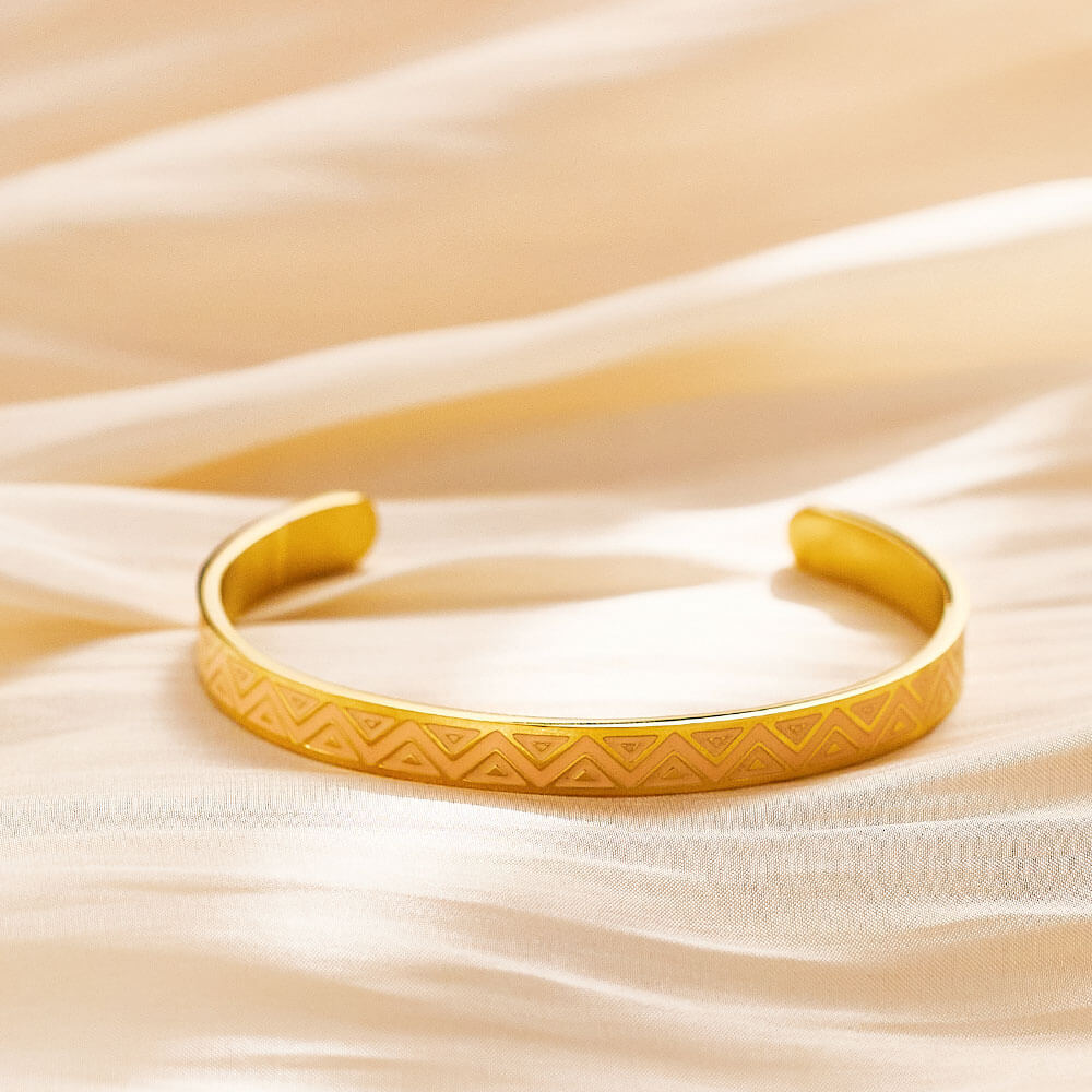 Edelstahl 18K vergoldet klassisches wasserdichtes Retro-Armband
