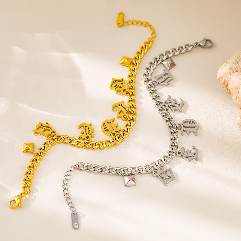 Fashion Statement Bracelet – 316L Stainless Steel, Waterproof, Tarnish Free, Hypoallergenic & 18K Gold Plated