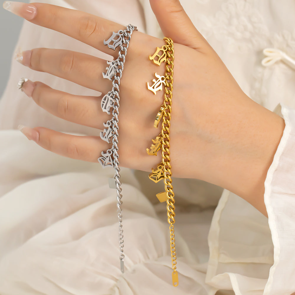 Fashion Statement Bracelet – 316L Stainless Steel, Waterproof, Tarnish Free, Hypoallergenic & 18K Gold Plated