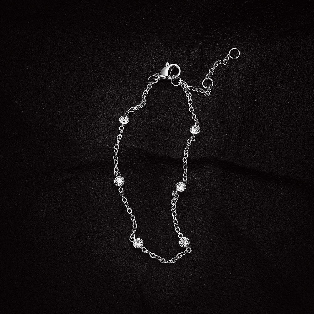 Luxuriöses vergoldetes Zirkonia-Schmuckarmband