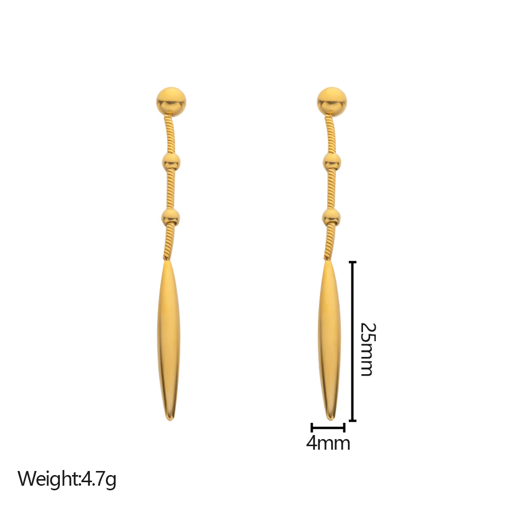 316 Stainless Steel 18K Gold Plated Pendant Earrings | Minimalist & Stylish Jewelry