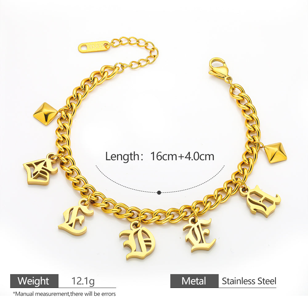 Fashion Statement Bracelet – 316L Stainless Steel, Waterproof, Tarnish Free, Hypoallergenic & 18K Gold Plated