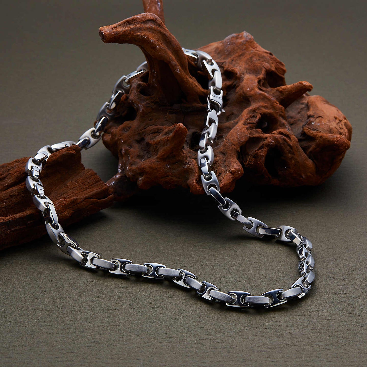 Men's Stainless Steel 18K Gold Plated Creative Design Necklace