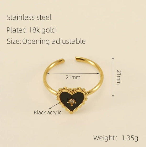 Bague de bijoux plaquée or 18 carats de base en acier inoxydable minimaliste à la mode