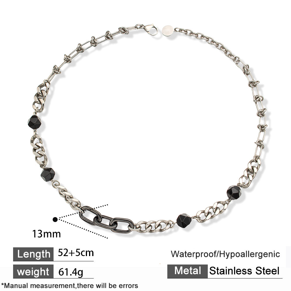 Ceramic and Agate Necklace – Stylish & Artistic Design