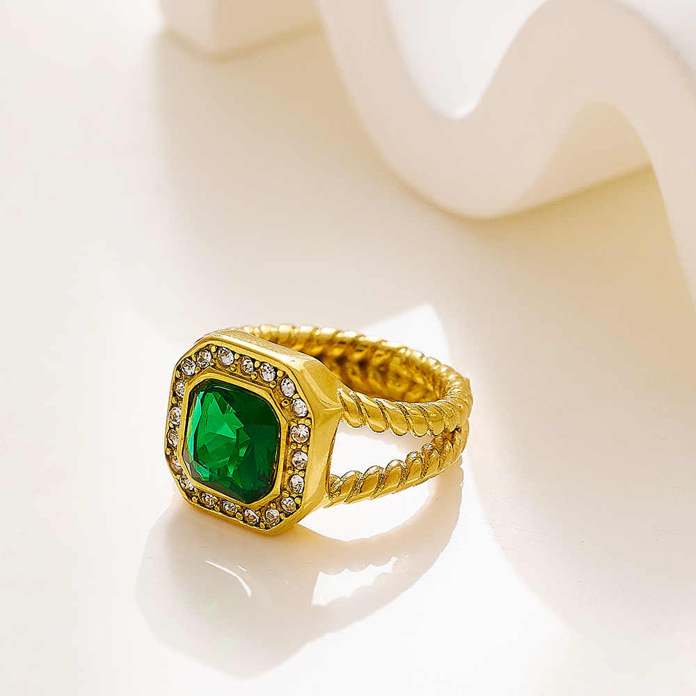 Bague classique en émail inoxydable de plusieurs tailles, offre spéciale