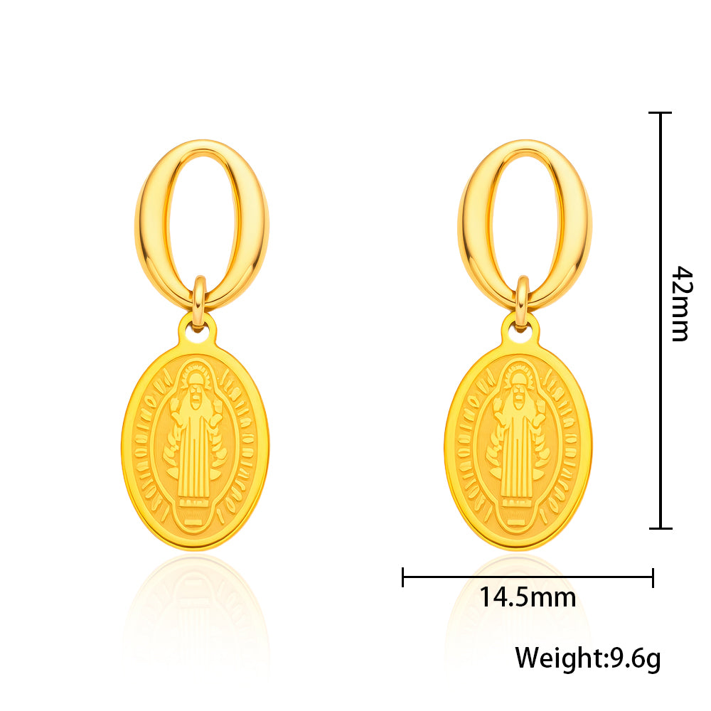 18K Gold-Plated Stainless Steel Earrings – Delicate & Stylish Studs