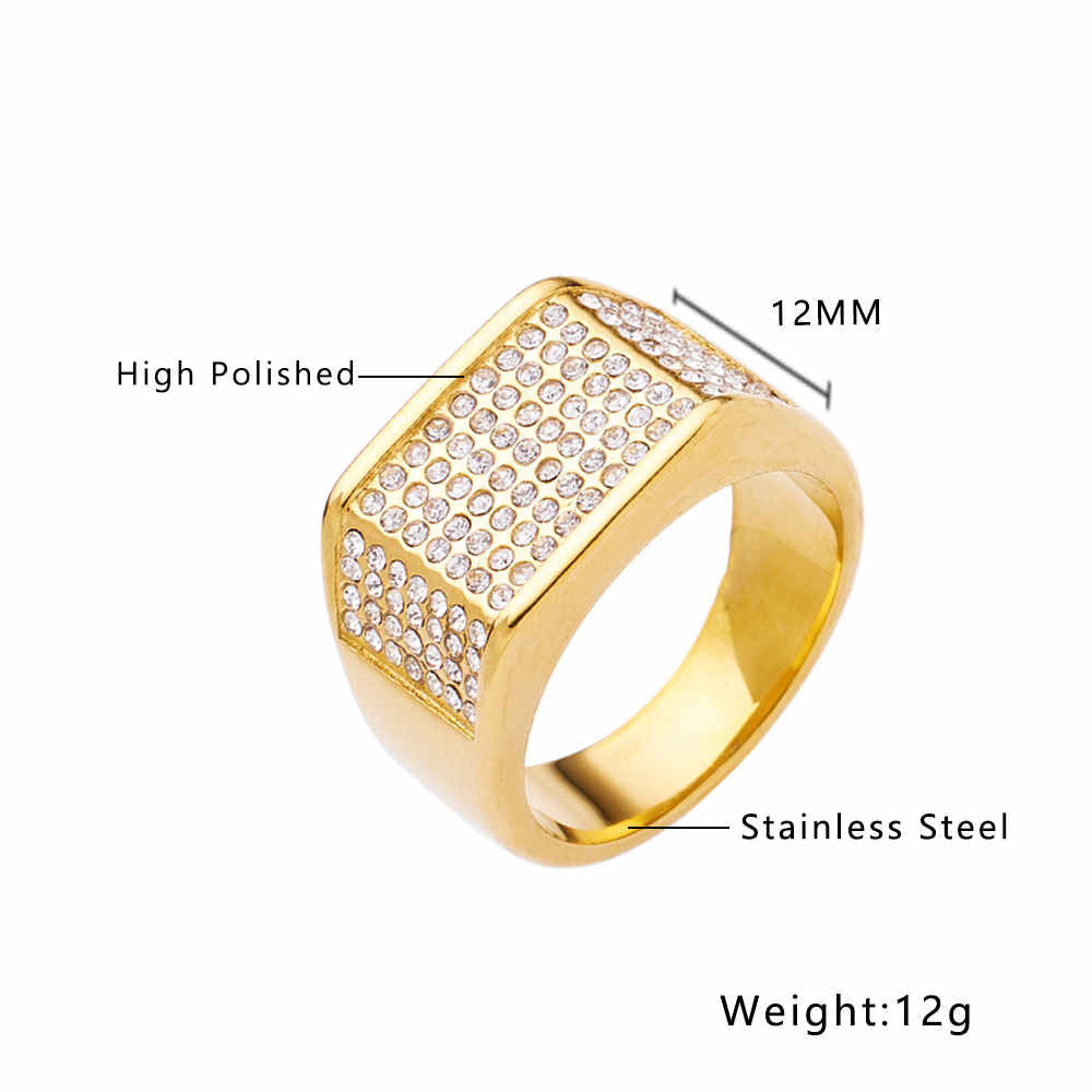 Bague classique en émail inoxydable de plusieurs tailles, offre spéciale