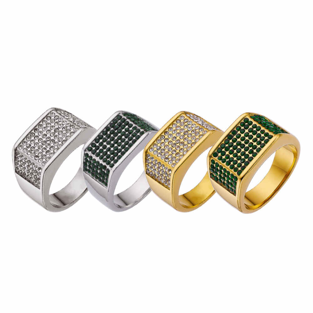 Bague classique en émail inoxydable de plusieurs tailles, offre spéciale