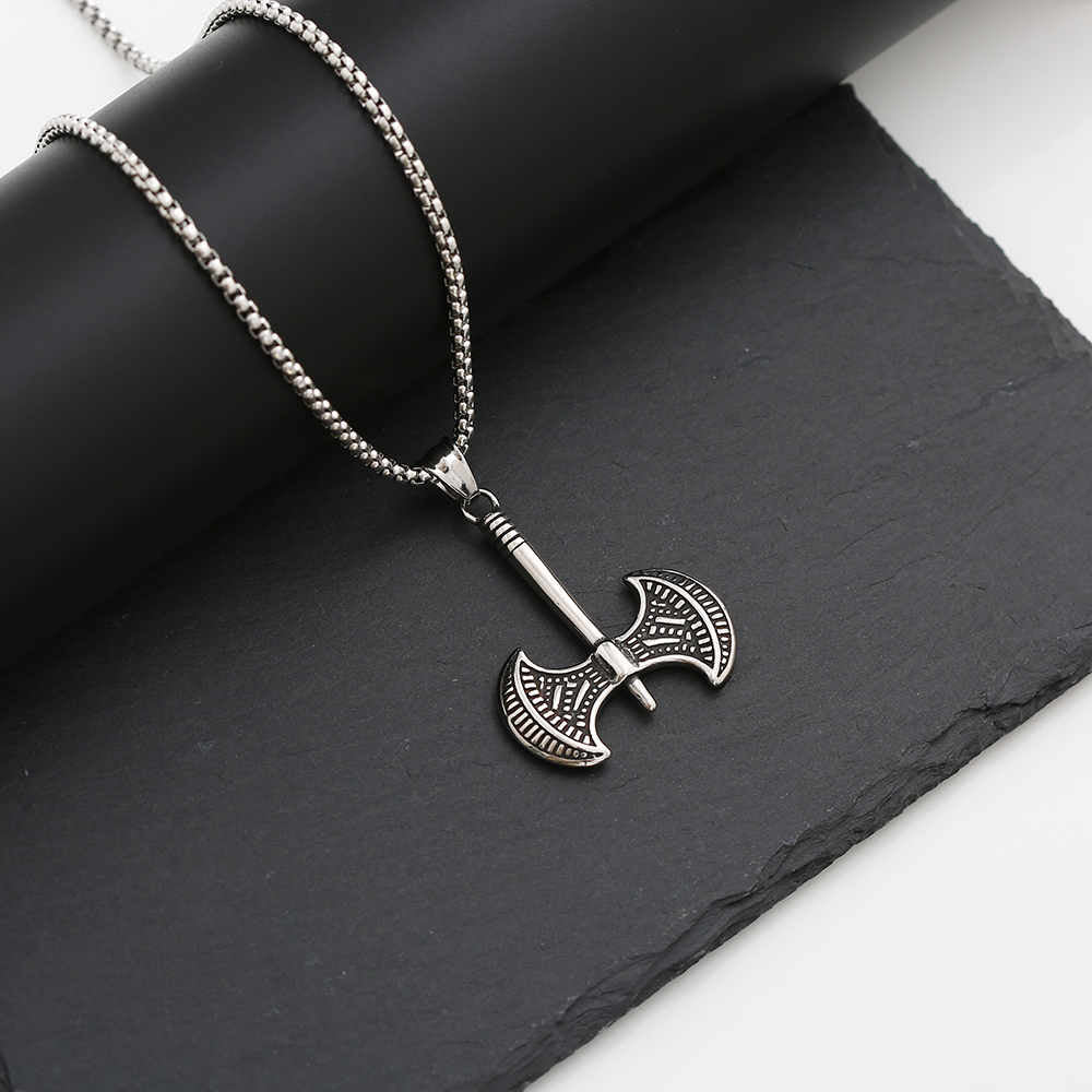 Men's Classic Stainless Steel 18K Gold Plated Creative Style Design Necklace