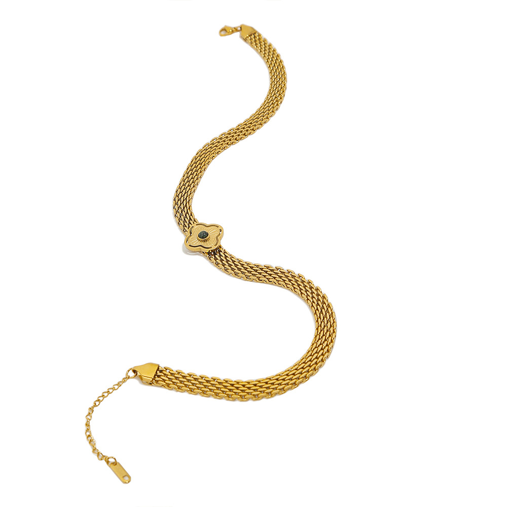 Klassische, modische, anpassbare Armband-Halskette aus Edelstahl