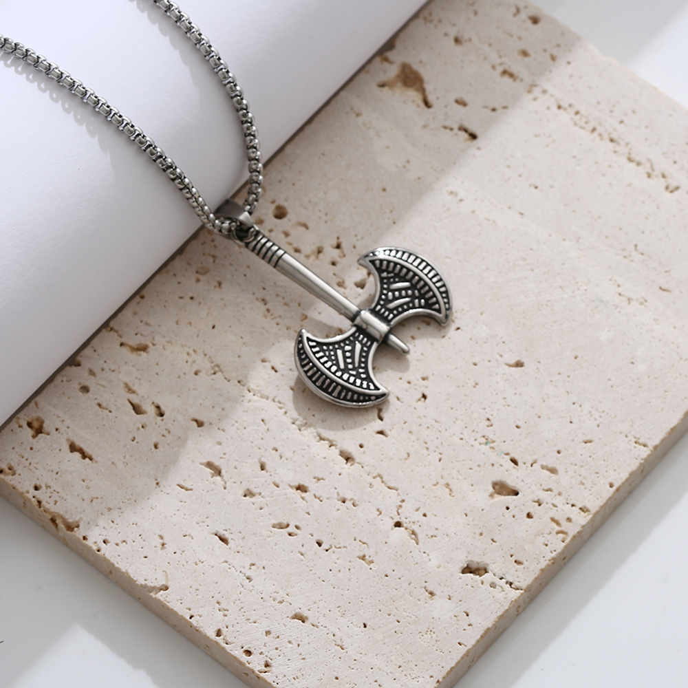 Men's Classic Stainless Steel 18K Gold Plated Creative Style Design Necklace