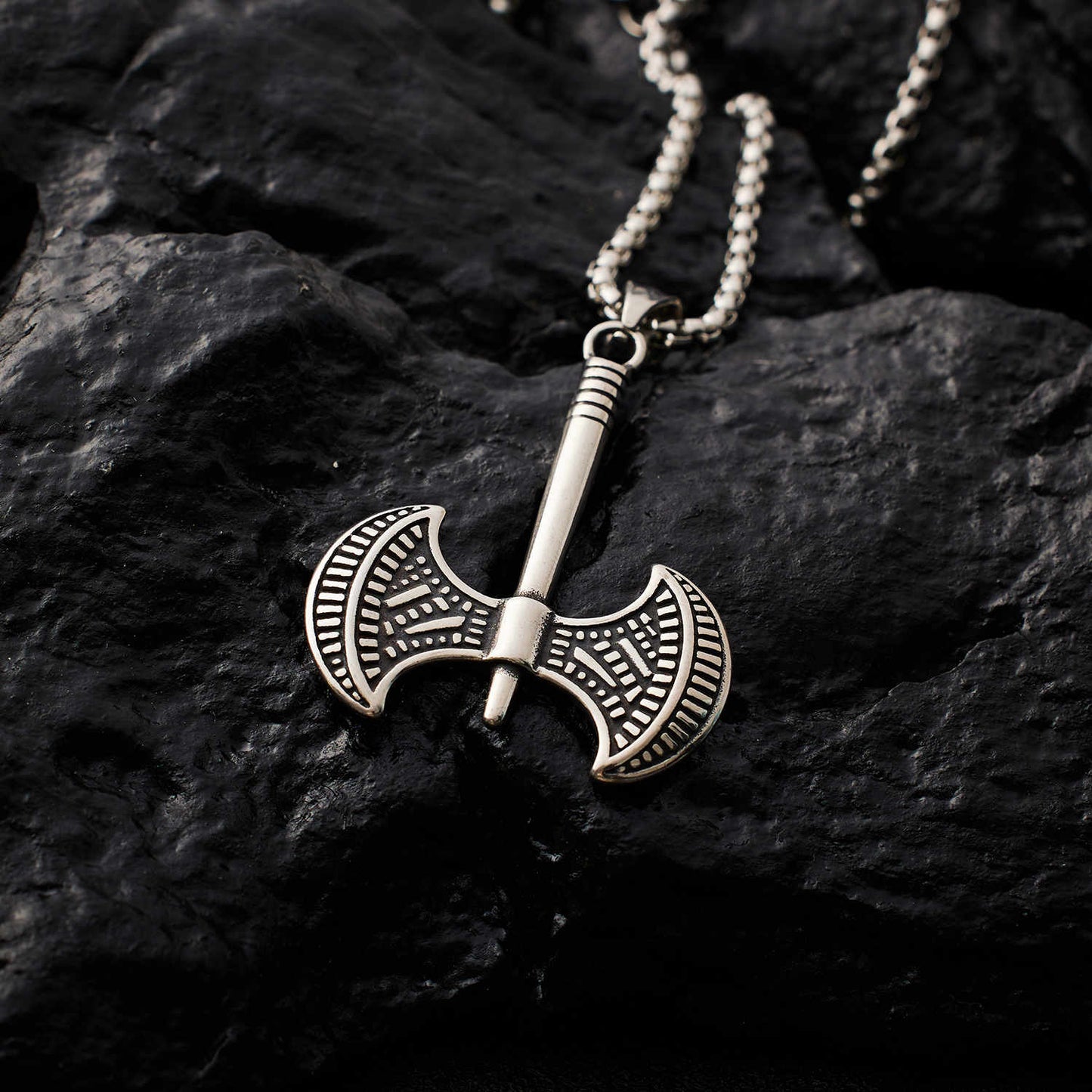 Men's Classic Stainless Steel 18K Gold Plated Creative Style Design Necklace