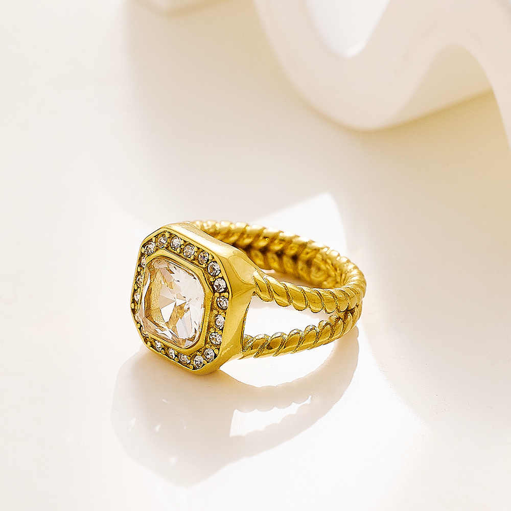 Bague classique en émail inoxydable de plusieurs tailles, offre spéciale