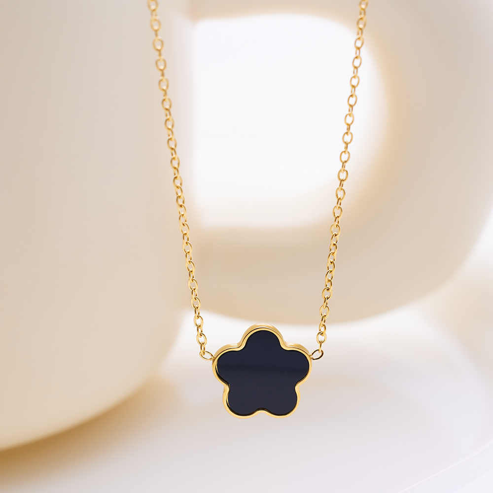 Stainless steel 18K gold plated love necklace