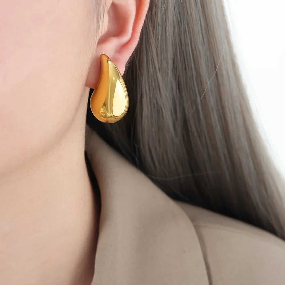Water Drop 18k Gold Plated Fashion Jewelry Earrings