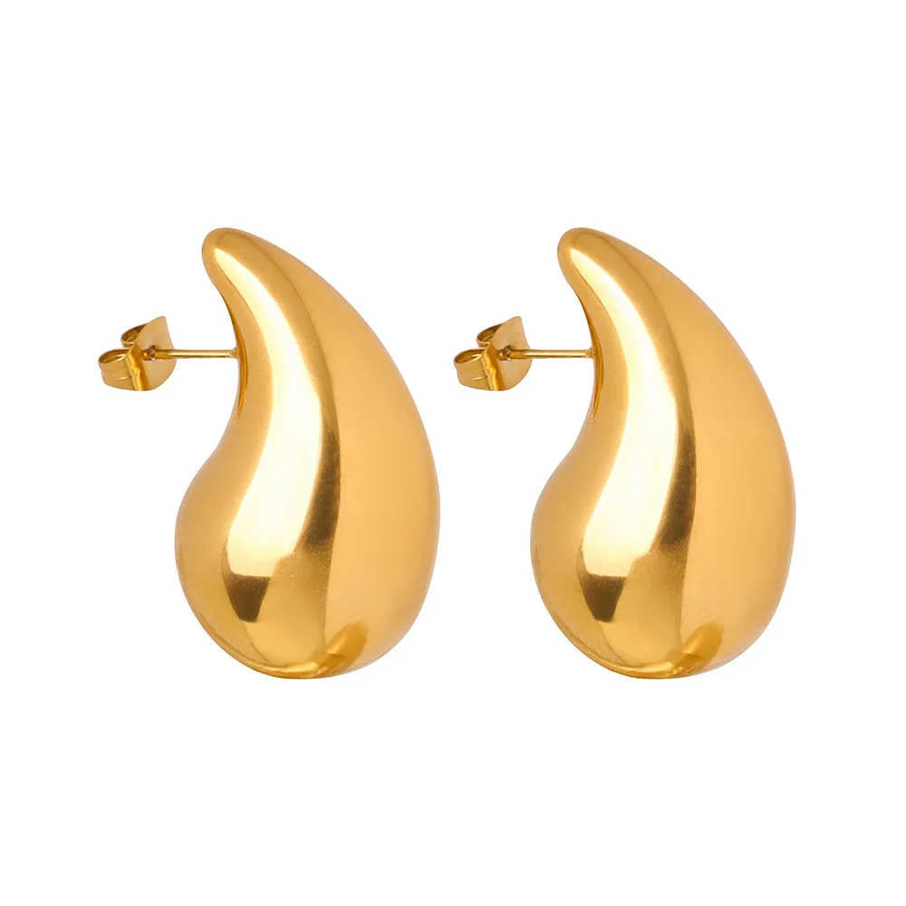 Water Drop 18k Gold Plated Fashion Jewelry Earrings
