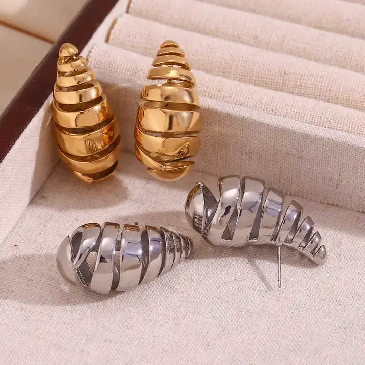 Water Drop 18k Gold Plated Fashion Jewelry Earrings