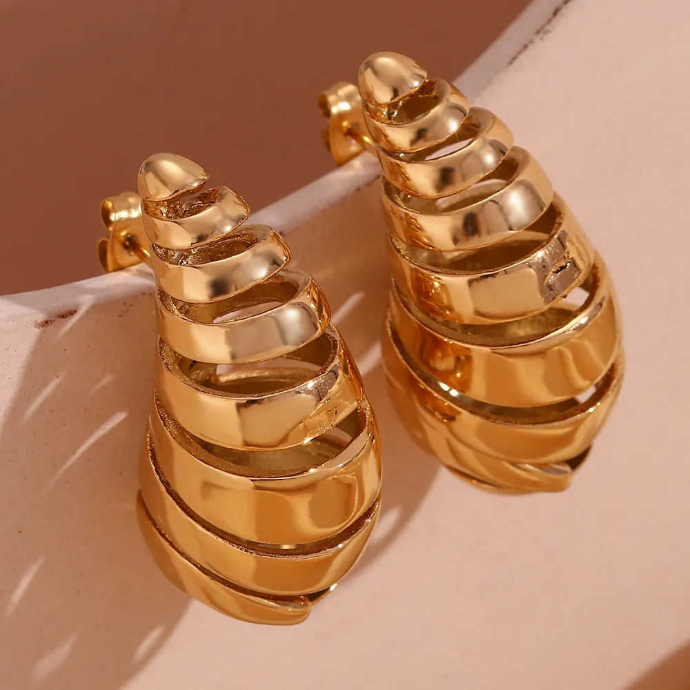 Water Drop 18k Gold Plated Fashion Jewelry Earrings