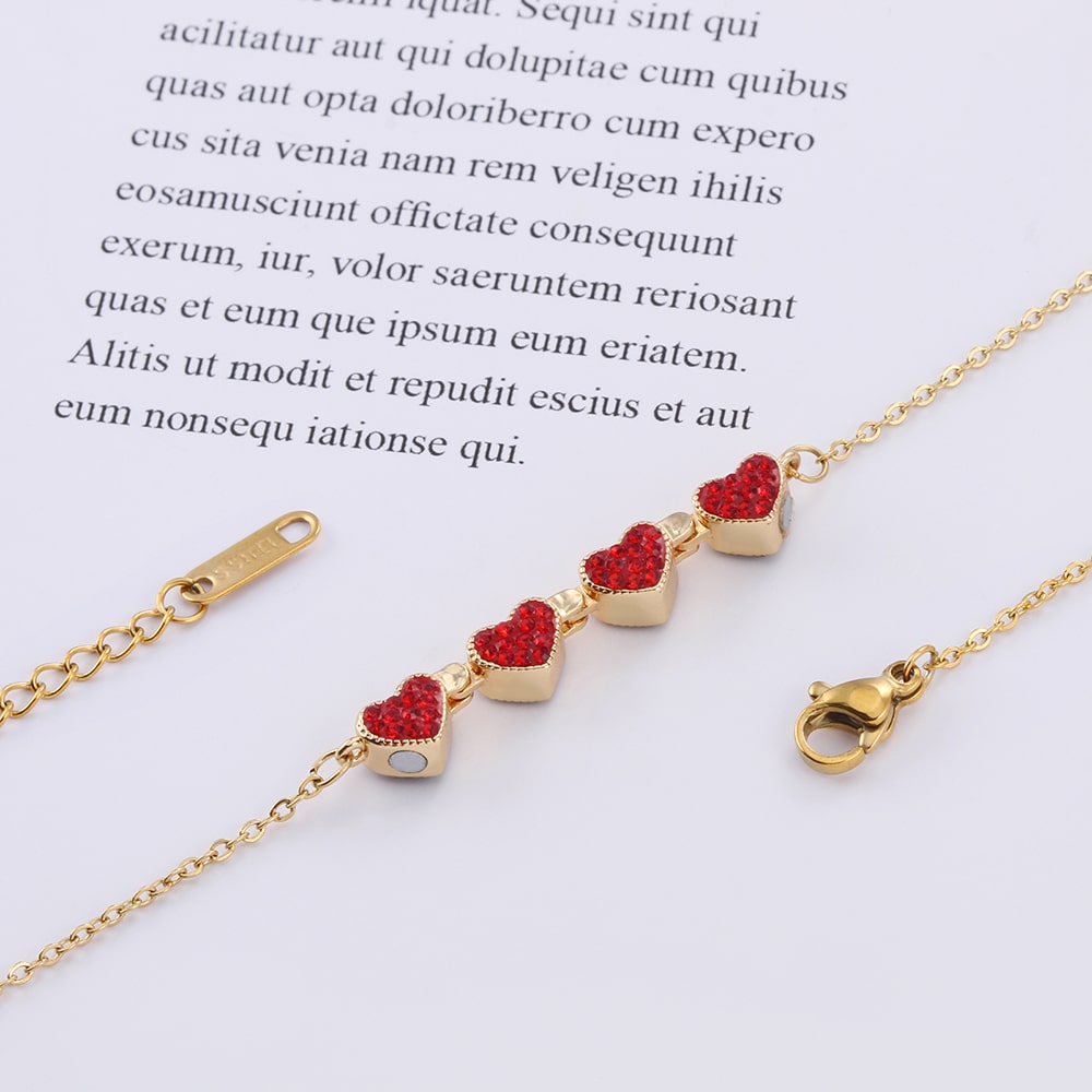 Stainless steel 18k gold plated love necklace