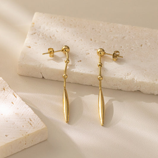 316 Stainless Steel 18K Gold Plated Pendant Earrings | Minimalist & Stylish Jewelry