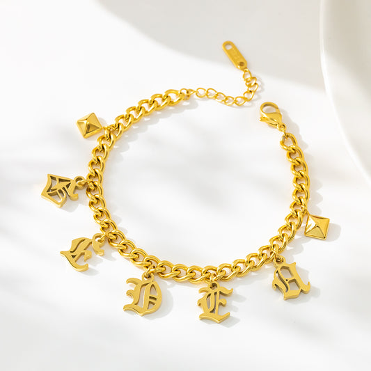Fashion Statement Bracelet – 316L Stainless Steel, Waterproof, Tarnish Free, Hypoallergenic & 18K Gold Plated