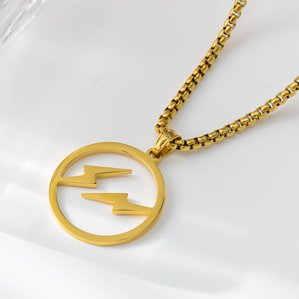 Hollow Shiny Necklace – 18K Gold Plated 316 Stainless Steel, Elegant & Eye-Catching