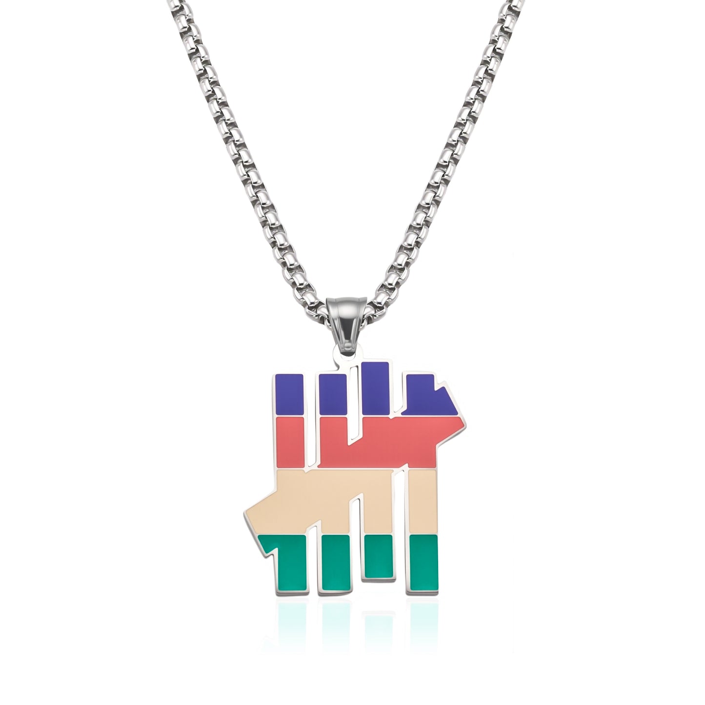 Colorful Unique Pendant Necklace for Men – Bold & Stylish