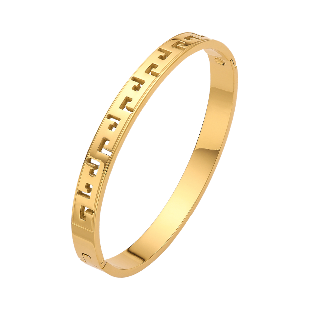 Stainless steel plated 18K gold light luxury gold bracelet