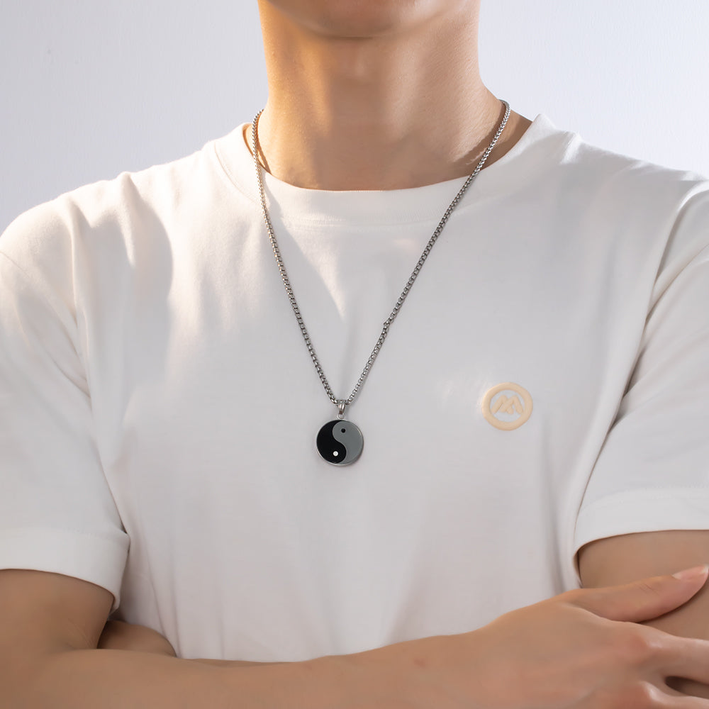 Yin-Yang Tai Chi Pendant Necklace – 316 Stainless Steel, Cultural & Stylish