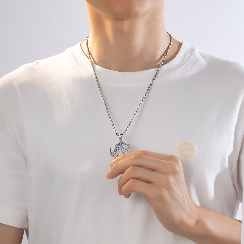 Unique Pattern Pendant Necklace for Men – Bold & Designed for Style