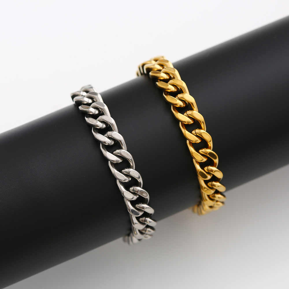 Men's Stainless Steel 18K Gold Plated Creative Fashion Bracelet