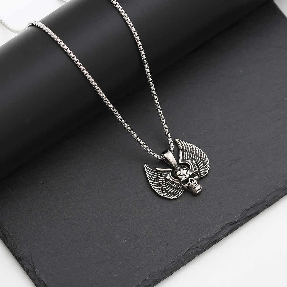 Men's Classic Stainless Steel 18K Gold Plated Creative Style Design Necklace