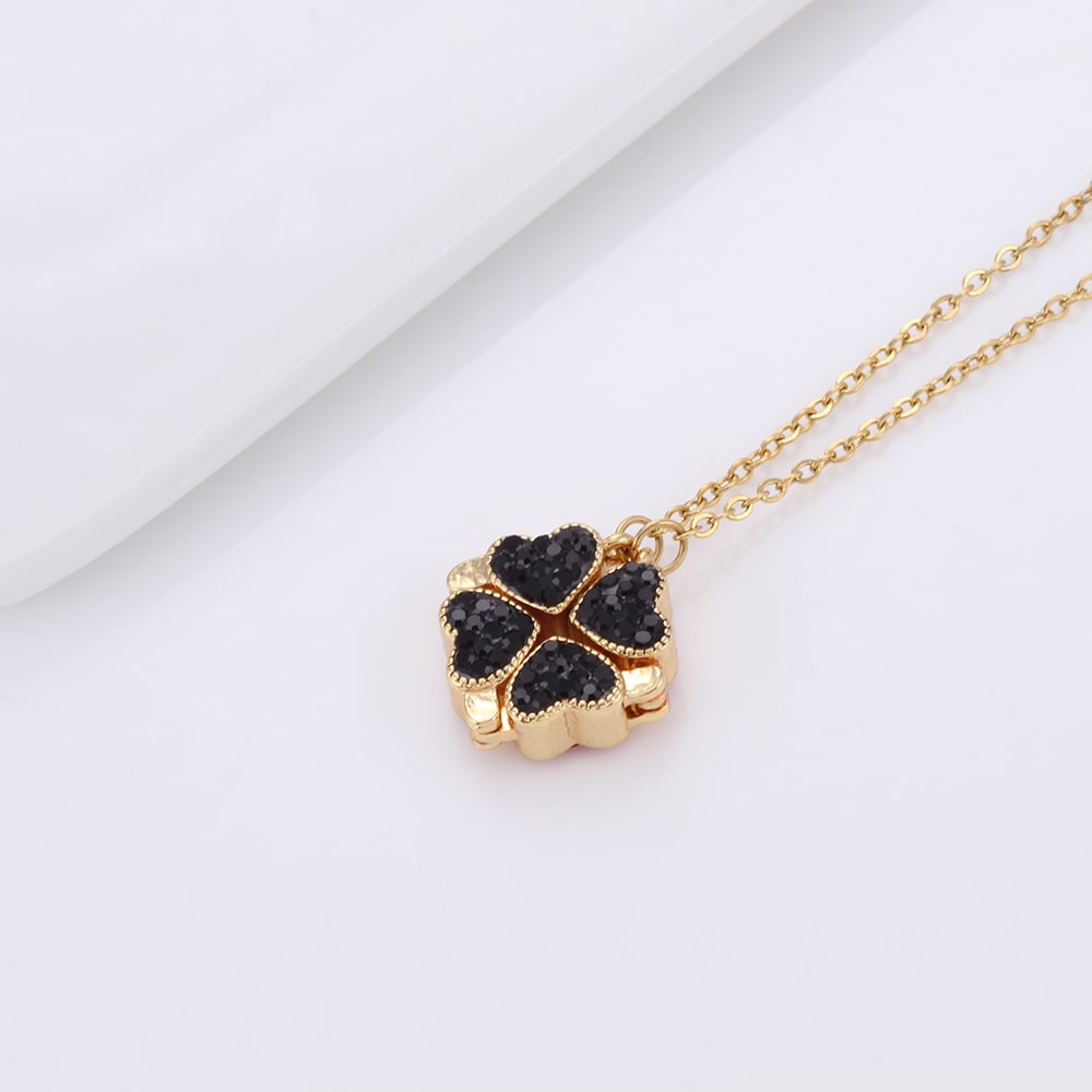 Stainless steel 18k gold plated love necklace