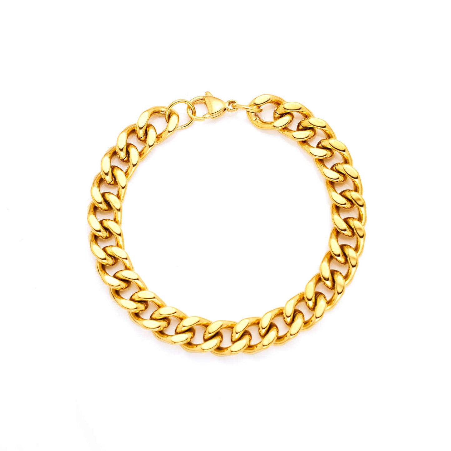 Men's Stainless Steel 18K Gold Plated Creative Fashion Bracelet