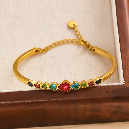 Stainless steel plated 18K gold color love bracelet