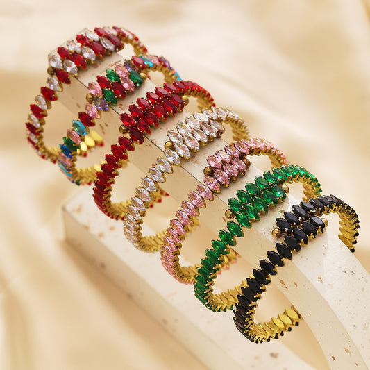 Colorful brick bracelet