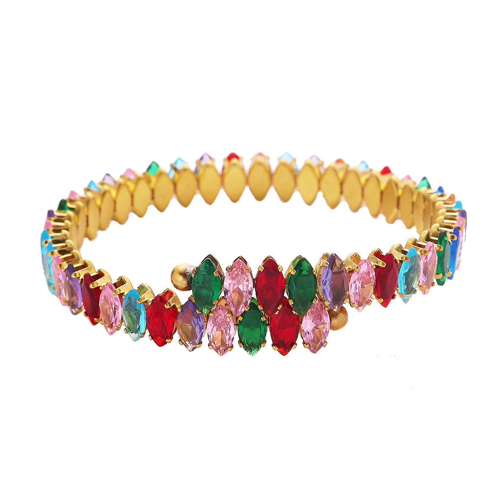 Colorful brick bracelet