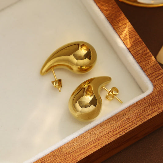 Water Drop 18k Gold Plated Fashion Jewelry Earrings