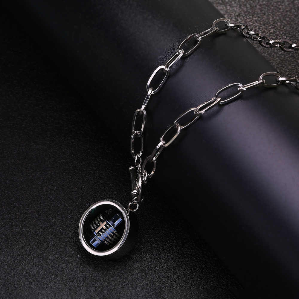 Men's Stainless Steel 18K Gold Plated Creative Design Necklace