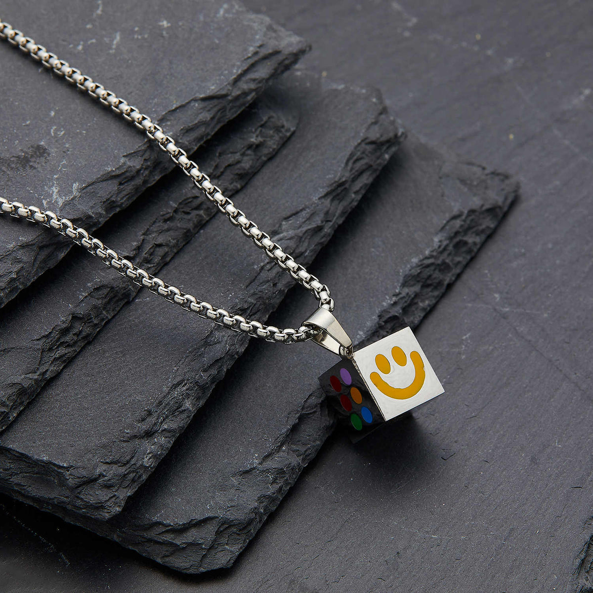 Dice Chain Stainless steel 18K gold plated dice necklace – XIXI Jewelry